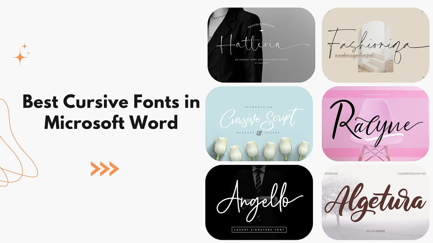Best Cursive Fonts Microsoft Word