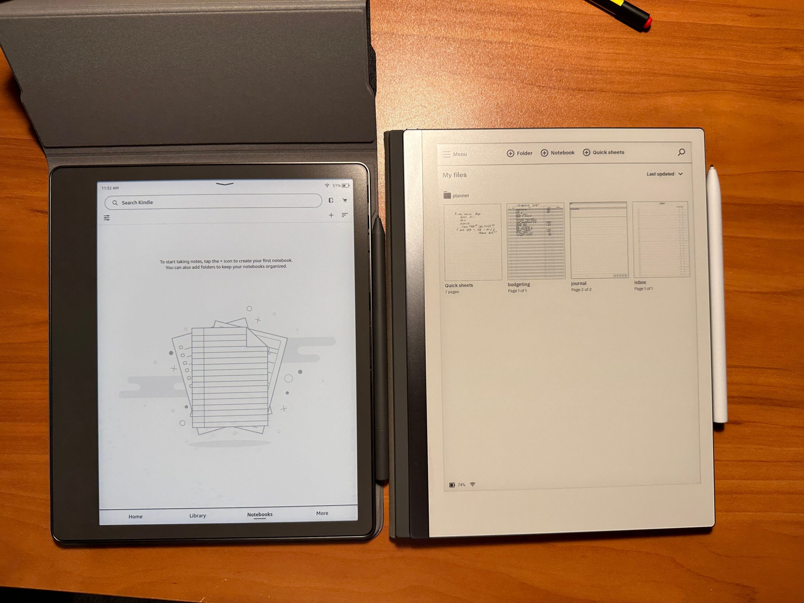 Remarkable Vs Kindle Scribe