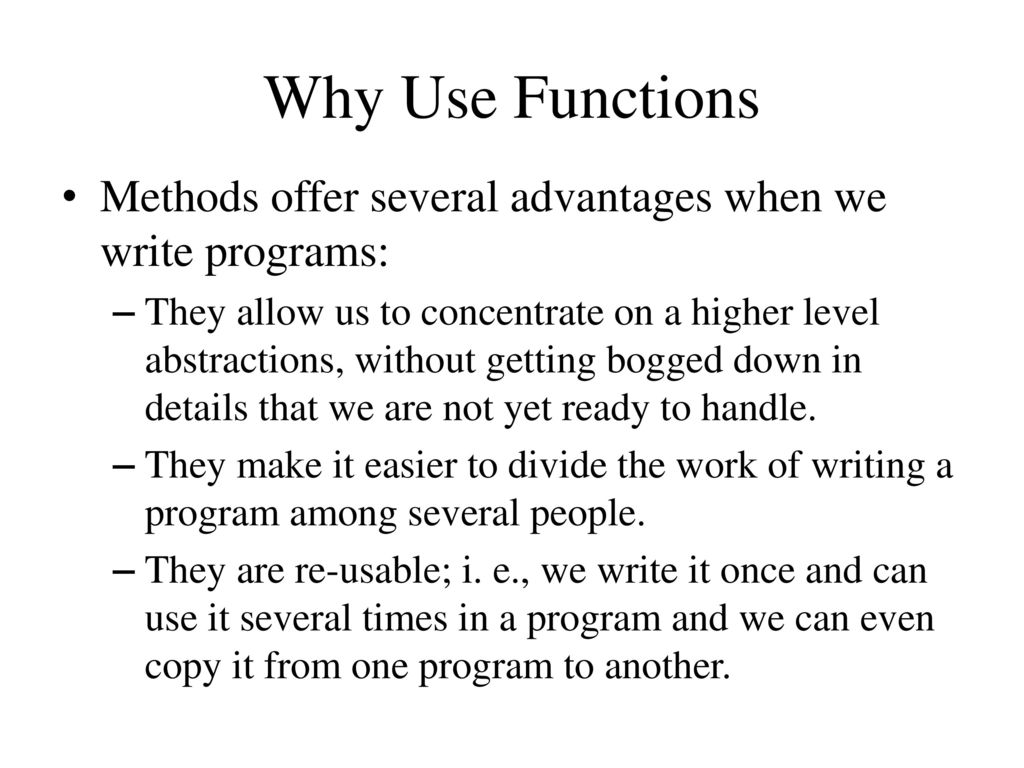 Why Do We Use Functions in Programming?